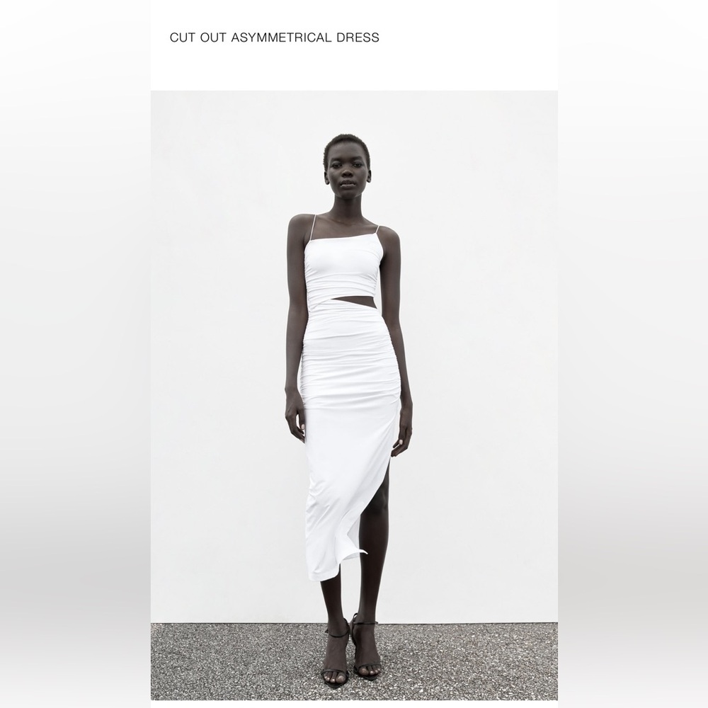 Zara Cut Out Asymmetrical Dress
